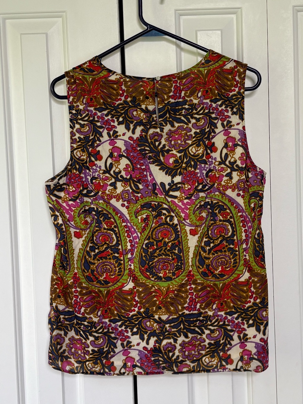 Talbots Lined Paisley Print Shell - Size 16 (XL) - Picture 4 of 15